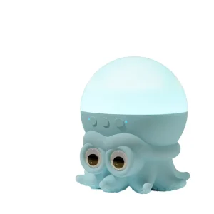 Kids Smart Home LED Light Projector Lamp for Bluetooth Speaker Water Ripple Pattern Octopus Ocean Theme for Blue Bedrooms USB