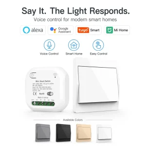 Kinetic Wireless Remote Control Home Light Switch Self-Powered Waterproof ABS/PC Wall Switch 16A WiFi