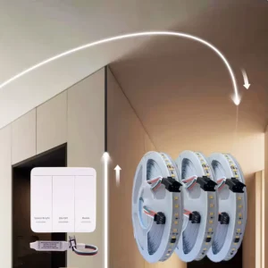 Kit 10m 20m Smart Strip Lights 24v 2835 120LED Flexible LED for House Decor IP20 WiFi Switch Mode Water Running Chasing Light