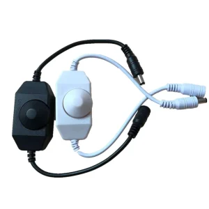 Knob LED Dimmer DC 12-24V Single-Color COB SMD Strip Light Rotary Dimmer Controller