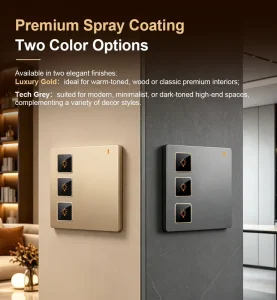 L10U Series Zigbee 1 2 3 Gang Smart Light Switch No Neutral Required Wireless Button Wall Switch