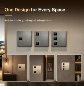 LANBON L10U Series Tuya Zigbee 1 Gang Smart Light Switch No Neutral Required Wireless Button Wall Switch