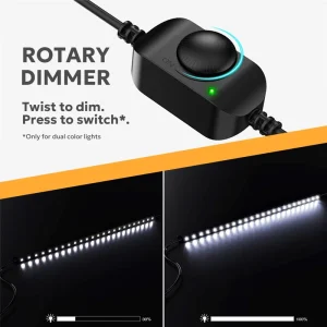 LCD Rotary Dimmer Switch 12 24V Suitable for Led Light Light Kit Equipping Clip