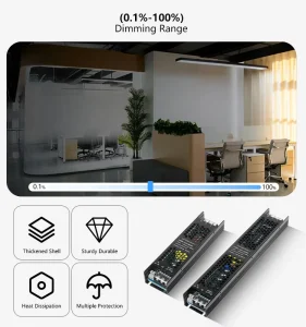 LED AC-DC DALI Dimmable 24V Constant Voltage Aluminum Shell Driver for Strip Light