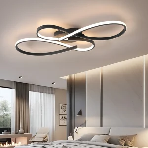 LED Aluminum Chinese Knot Design Suspended Ceiling Light for Living Room Bedroom Home