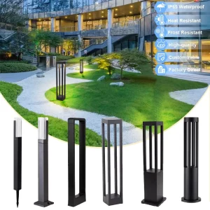 LED Aluminum Landscape Lighting DC12V 30/40/60/80cm 7/12W Waterproof IP65 Outdoor Lawn Lights Pathway 3000K 4000K 6500K