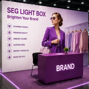 LED Backlit Fabric Light Box for Retail and Exhibition