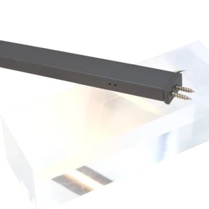 LED Cabinet Drawer Light with IR Door Sensor, Downward Illumination, and Plastic Shade for Display Cases, YB4003-24