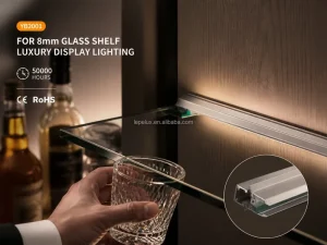 LED Cabinet Lighting System for Glass Shelf Furniture with Soft Gradient Backlight YB2001-45
