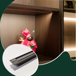 LED Cabinet Shelf Light with Plastic Shade, Wardrobe, Bookcase, Recessed Mount, Dimmable, YB1005-22