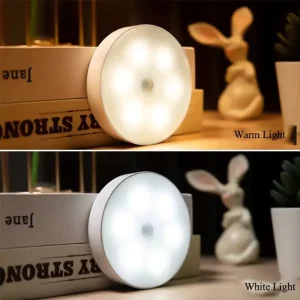 LED Cabinet Wireless Motion Sensor Wall Night Light Rechargeable Closet Lighting for Wardrobe Bedroom Stair