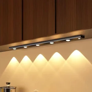 LED Cat Eye Rechargeable USB Kitchen Wall mounted Cabinet Light Stepless Dimming ultra Thin Cabinet Lights Human Body Sensor