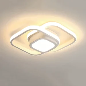 LED Ceiling Lamp for Corridor Balcony Black White 20W 22W 32W 36W Indoor Ceiling Lighting for Bedroom Living Room 110 220V
