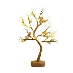 LED Christmas Tree Lights with Pearl Stars, E14, USB or Battery Powered, Warm White