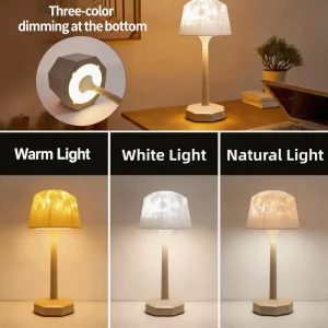 LED Cordless 16 Color Dynamics Rotating Ripple Table Lamp Projector Ambient Smart Indoor Lighting