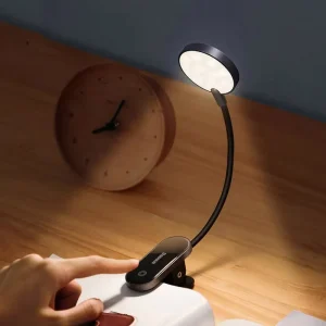LED Desk Lamp Clip On Night Light Reading Computer Keyboard Illuminated Eye Protection Lamp with USB Charging for Bedroom