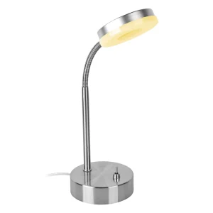 LED Desk Lamp Small Size Adjustable Touch Brightness 5000K Daylight Metal Plastic Construction USB 5V Input Modern Design