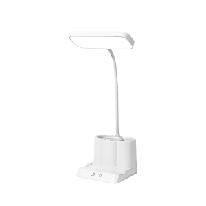 LED Desk Lamp Stepless Dimming Table Lamp with Night Light USB Rechargeable Study Light