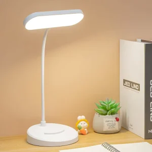 LED Desk Lamp Table Bedside Small Modern Rechargeable Cordless Study Light Clamp Touch Control DC USB Reading Room