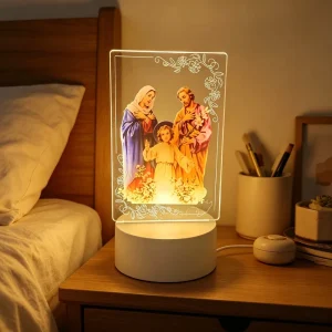 LED Desk Lamp UV Printing Personalized 3D Romantic Night Light Acrylic Touch Control Remote Control IP66 Lighting