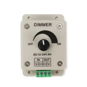 LED Dimmer 12V 24V 8A 96W PWM Regulator Adjustable Brightness Switch for LED Strip