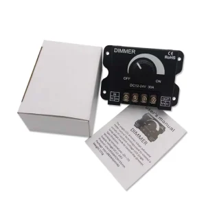 LED Dimmer DC 12V 24V 30A 360W Adjustable Brightness Lamp Strip Driver 3-Way Switch