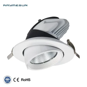 LED Downlight IP54 Aluminum 10W 52W COB Elephant Trunk Wall Washer Spotlight Recessed Ceiling Light Adjustable Angle