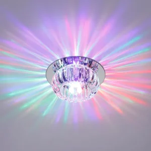 LED Downlight Recessed Crystal Ceiling Lamp Living Room Aisle Corridor Light Ceiling Spotlight for Home Use