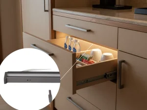 LED Drawer Light with Built-In Infrared Sensor for Display Case and Cabinet Lighting 12V Plastic Shade YB4003-0