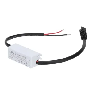 LED Driver (1X3W) Constant Current 600mA Input AC85 265V Output 2 4VDC 50 60Hz Power Connector LED Lamp Transformer China