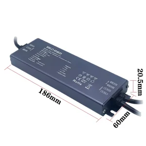 LED Driver 200W Waterproof IP67 Dimmable Triac 5 in 1 LED Power Supply 0 10V 1 10V 10V for Outdoor LED Lighting LED Driver