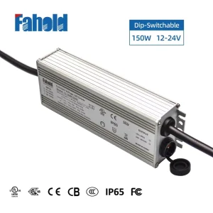LED Driver for LED Lightings Dip Swithcable 12 24V 150W Waterproof IP65 Suitable for Various Outdoor Applications