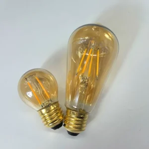 LED Edison Bulb Low Voltage 12V ST58 Tea Color G45 Decorative Retro Glass E27 AC Powered