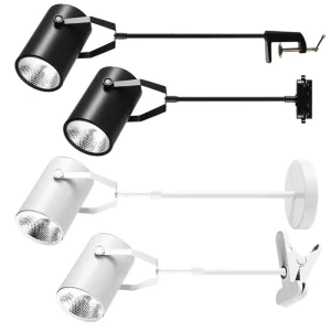 LED Exhibition Light Long Arm Clip-On Telescopic Spot Light for Booth Back Wall