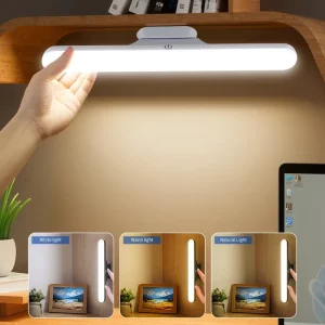 LED Fill Light Magnetic Desk Lamp Chargeable Stepless Dimming Multi Color Temperature Remote Control Cabinet Night Light Closet