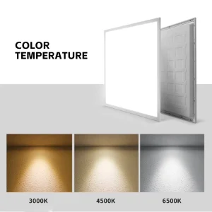 LED Flat Panel Light 300×300 Narrow Border Aluminum Buckle Plate High Brightness for Office and Home Use
