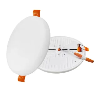 LED Flat Panel Light Fixture Selectable Color Temperature 3000K 4000K 6000K Ceiling Lights Round Borderless Panel Light