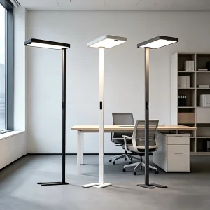 LED Floor Lamp Modern 100W Full Spectrum Aluminum White Smart Touch Control Eye Caring Office Use OEM 3000K 4000K 6000K Color 98