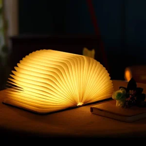 LED Fold Book Light Rechargeable Warm White Book Lamp Creative Desk Light Holiday Gift for Bookworm