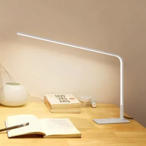 LED Full-Spectrum Metal Shade Modern Minimalist Desk Lamp Eye-Protective Lighting for Work Study Student Dormitory Reading