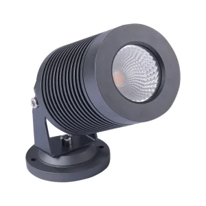LED Garden Spike Light IP65 Rated 3000K Warm White Anodized Aluminum Landscape Outdoor