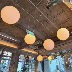 LED Globe Pendant Chandelier Ceiling Light for Indoor, Garden, Restaurant, and Living Room