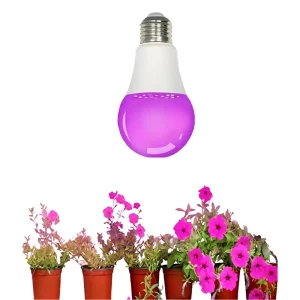 LED Grow Light Bulb Full Spectrum 100-240V CRI 90 Bloom 400-700 PPFD IP40 30000-Hour Lifespan for Plants and Greenhouses
