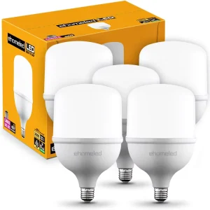 LED High Power Bulbs with E27 Socket White Light 6500K 30W 40W 50W Warehouse Use AC 220V CRI 90+ 2400 Lumens