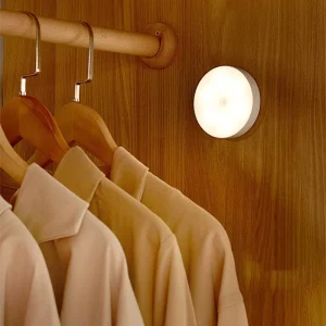 LED Human Motion Sensor Night Light USB Rechargeable Emergency Wall and Bedside Cabinet Light