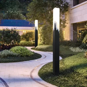 LED IP66 Waterproof Post Bollard Light Modern Landscape Street Light Outside Backyard Lawn Garden Light Pole