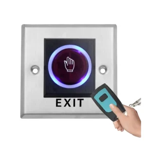LED Indication Infrared Sensor Stainless Steel No Touch Contactless 1NO1NC Remote Control Exit Button