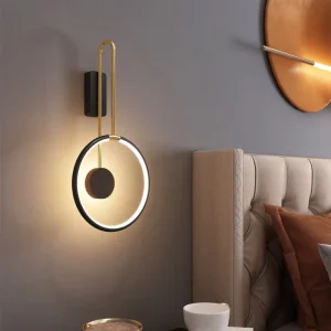 LED Iron Wall Lamps Bedroom Bedside & Living Room Nordic Modern Design Light Luxury Dimmable