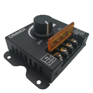 LED Knob Strip Light Dimmer 12-24V 30A High-Power PWM Dimming Controller Single-Color Rotary Dimmer
