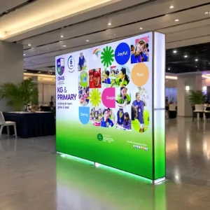 LED Light Box Pillowcase Tension Fabric Exhibition Backdrop Stand for Trade Shows